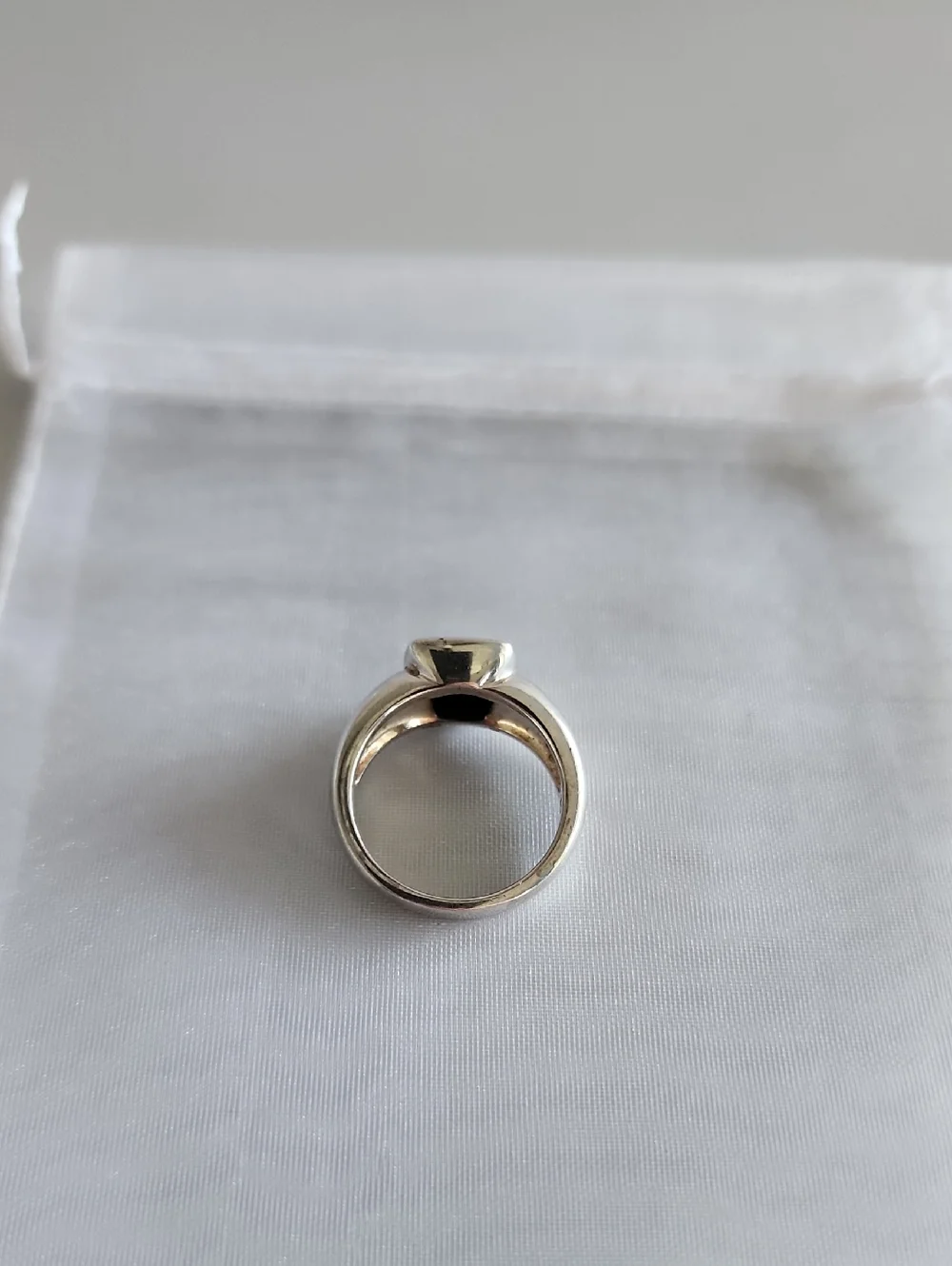 Sterling Silver Mosaic Opal Bezel Ring - Picture 3 of 4